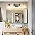 SOLFART 4 Lights Matt Black Bathroom Light Fixtures Bathroom Lights Over Mirror Vanity Lights for Bathroom Vanity Lighting Mirror Lights