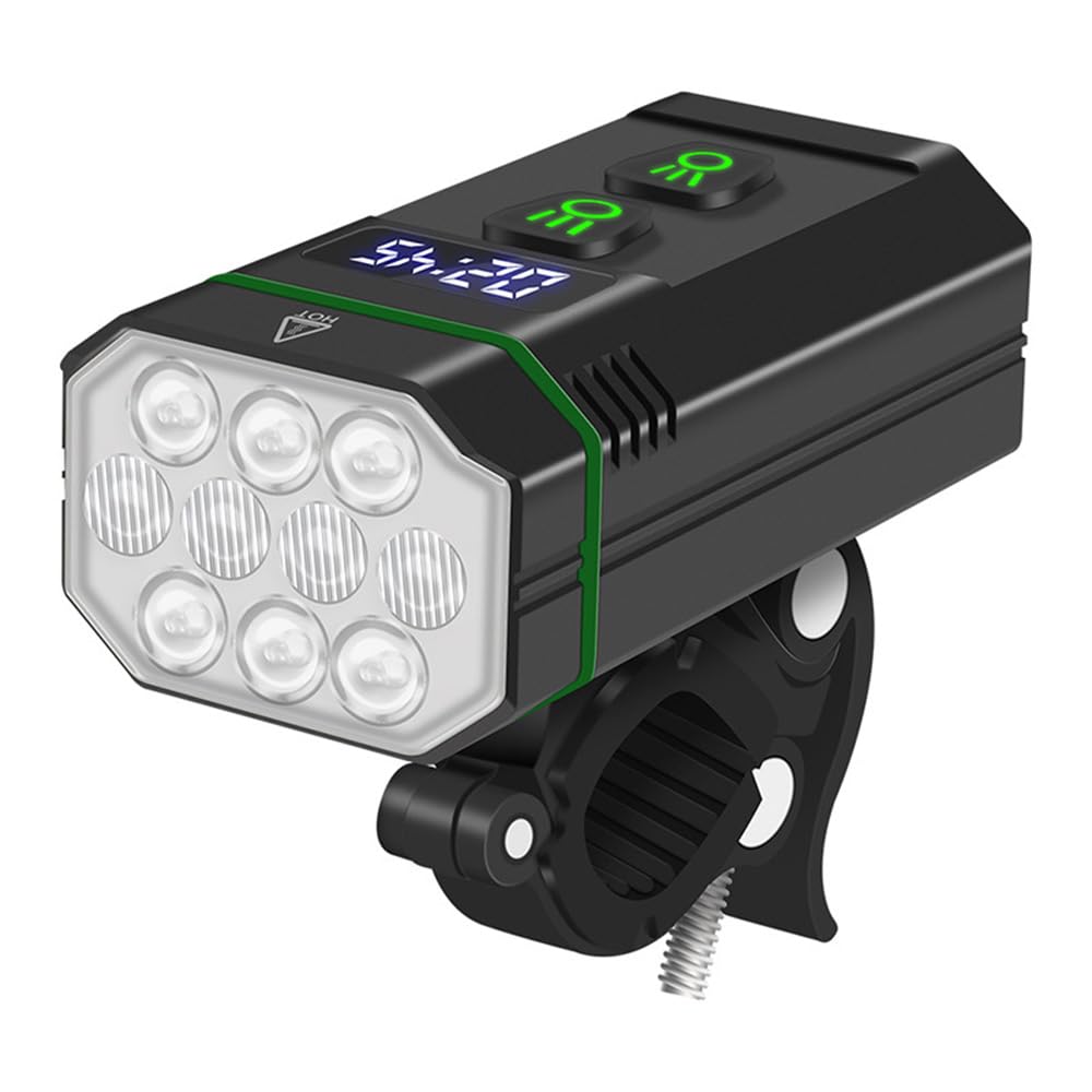 Reflektory rowerowe Nocna jazda Mocne światło Latarka USB Ładowanie Outdoor Mountain Bike Akcesoria do jazdy,2000lm