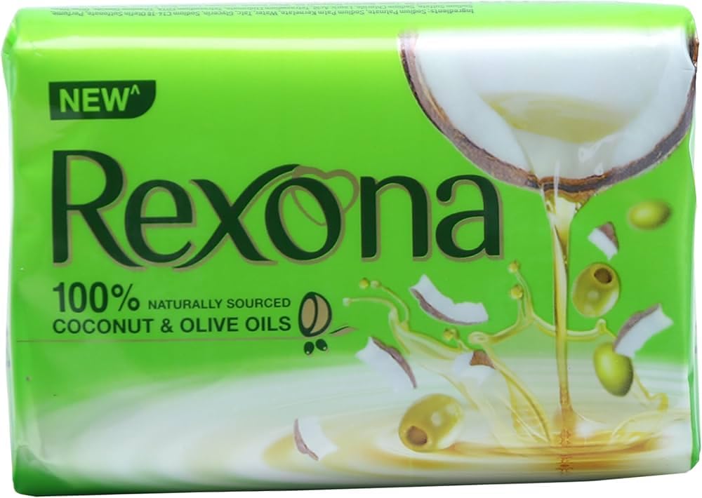 One Stop Dealer Rexona Soap Bar 100g - Antibacterial Protection, Fresh Scent, and Long-Lasting Clean - Ideal for Daily Use, Suitable for All Skin Types (Pack of 1)