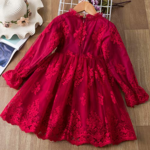 TTYAOVO Prinsessenjurk met lange mouwen voor meisjes. - Image 4