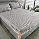YUDEYU Spannbettuch grau Gewaschene Baumwolle Stoff Tagesdecke Matratzenschoner Topper(180x200 cm/high 10-25cm)