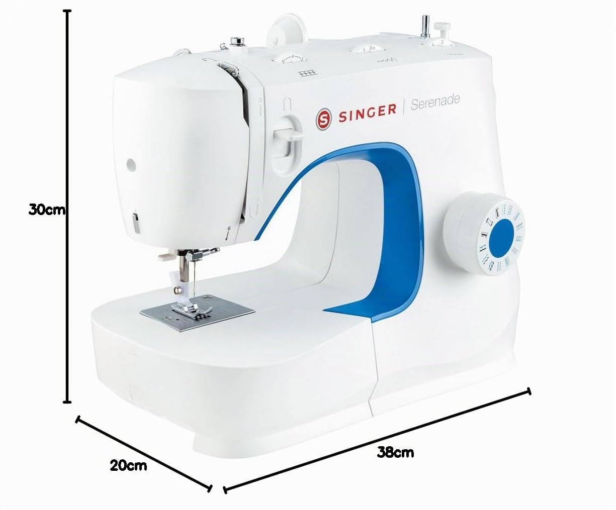 Singer M3205 - Máquina de coser, color blanco