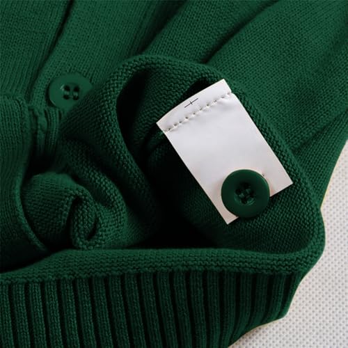 Loose Button-Down Cardigan for Toddler Girls Solid Color Knit Sweater Boys Long Sleeve Casual Cardigan4