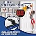 Xucutu Indoor Mini Basketball Hoop for Door - Over The Door Basketball Mini Hoop with Scoreboard & 3 Balls, Foldable Basketball Hoop for Wall & Room Basketball Toy Gift for Boy Kids Teens