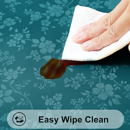 Image of Smiry Heavy Duty Vinyl Fitted Tablecloths for 4 Foot Rectangle Tables