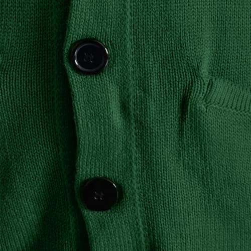 Cárdigan de punto para hombre con botones y bolsillos funcionales 5