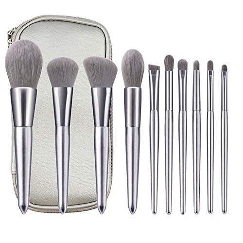 Pinceaux de maquillage 10 pièces yeux et teint avec pinceaux de maquillage doux