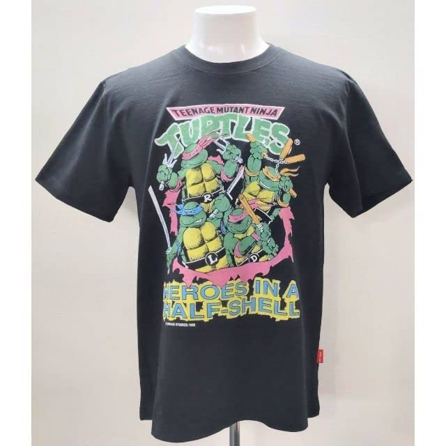 タートルズ メンズ 長袖Tシャツ ロンT タイダイ 忍者 USA古着 アメコミ ミュータント タートルズ】ニンジャタートルズ プリントロンT（T