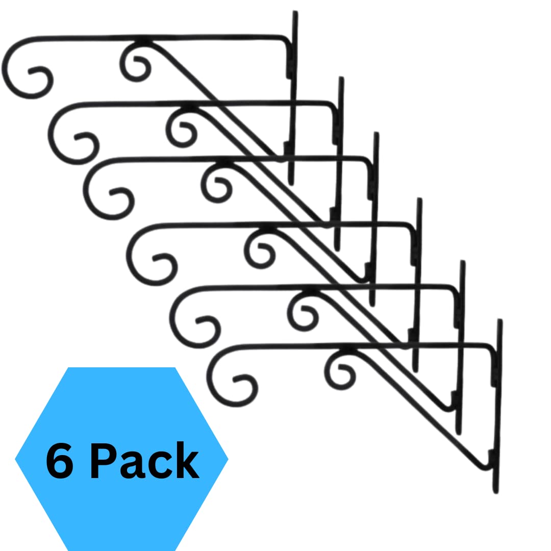 Desired Decor Metal Wall Hook Hanging Plant Bracket | Decorative Straight Plant Hanger for Pots, Bird Feeders, Planters, Lanterns, Macrame, Wind Chimes Indoor Outdoor, Black (Pack of 4) (B0BRYL2DP1) Amazon Price History, Amazon Price Tracker