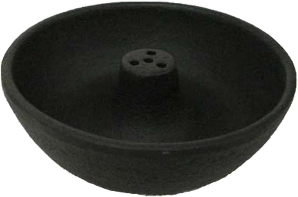 Round Black Iron Incense Burner