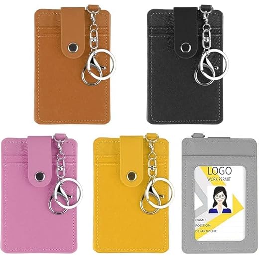 5Pcs Tarjetero para Tarjetas de Crédita Tarjetero Minimalista Bloqueo RFID Billetera para Tarjetas de Crédito y Bus para Hombre y Mujer(5 Colors