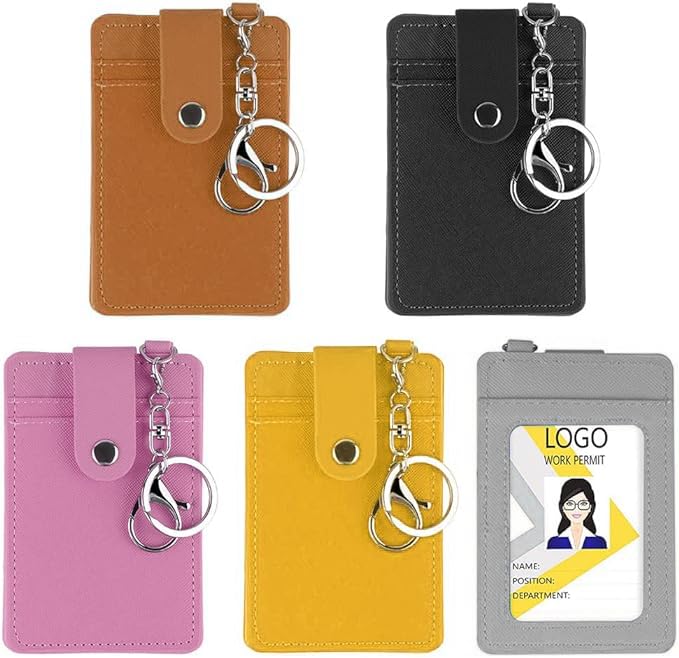 5Pcs Tarjetero para Tarjetas de Crédita Tarjetero Minimalista Bloqueo RFID Billetera para Tarjetas de Crédito y bus para Hombre y Mujer(5 Colors）