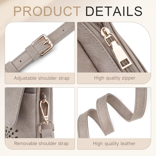 Image of APHISON Small Crossbody Bags for Women Trendy, Leather Phone Wallet Purses Handbags Card Slots with Adjustable Strap