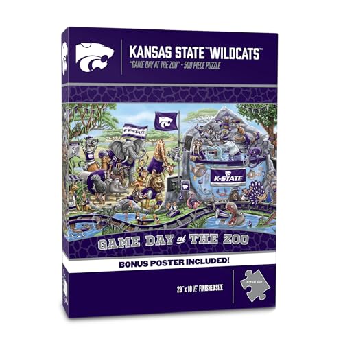 Image of YouTheFan NCAA Kansas State Wildcats inchGame Day At The Zoo inch 500 Puzzle