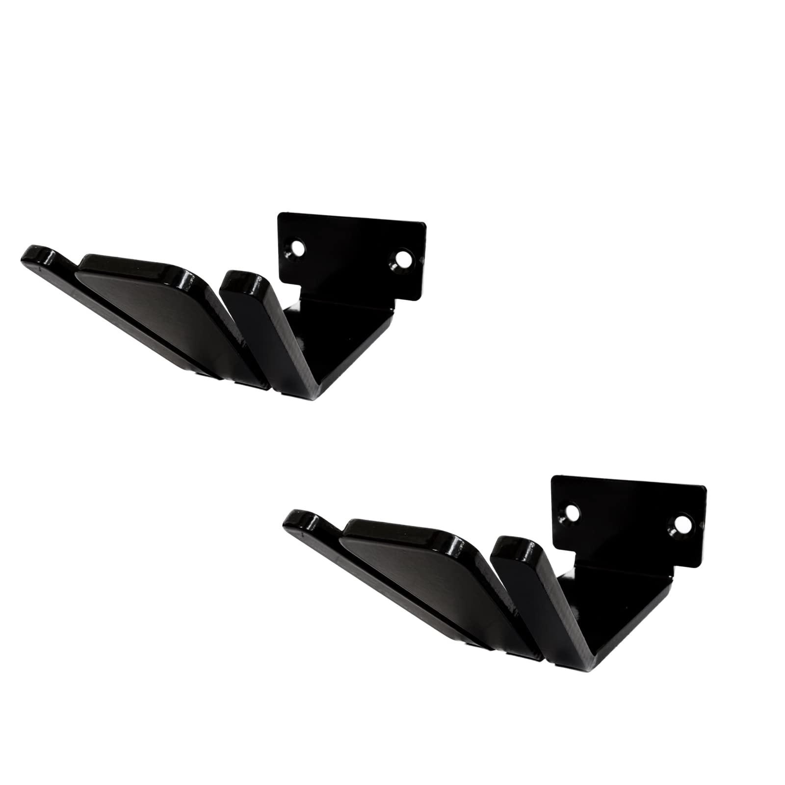 myl (HPHW Headphone Wall Mount Stand Hanger Holder Metal Screw Type (Black) (2QTY, Black)