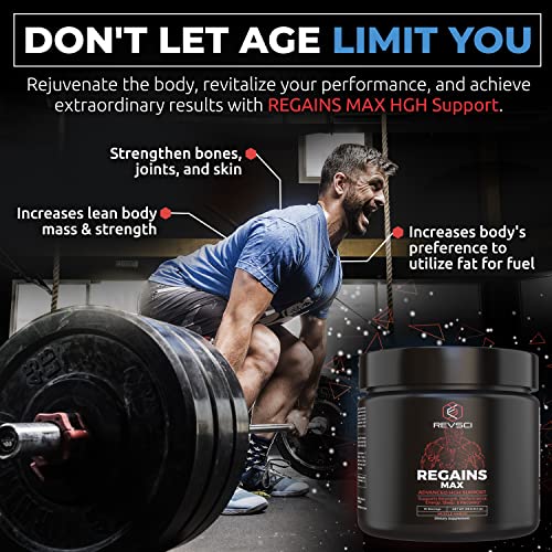 Revolution Science RV1310 Hgh Supplements For Men & Women, Revsci Regains Max Natural Anabolic Peptides For Muscle Growth Men & Human Growth Hormone thumb #5