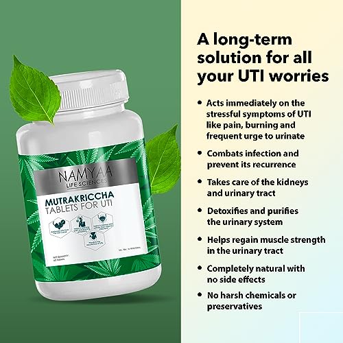 Image of Namyaa UTI Treatment Kit - Combo pack of UTI Syrup and UTI tablets | Supports Urinary Tract to Relieve Pain & Discomfort, Restores pH Levels