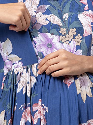 Image of AV2 Women's Rayon Regular Fit Maternity Feeding Layered And Tiered Kurti 5124 Dress