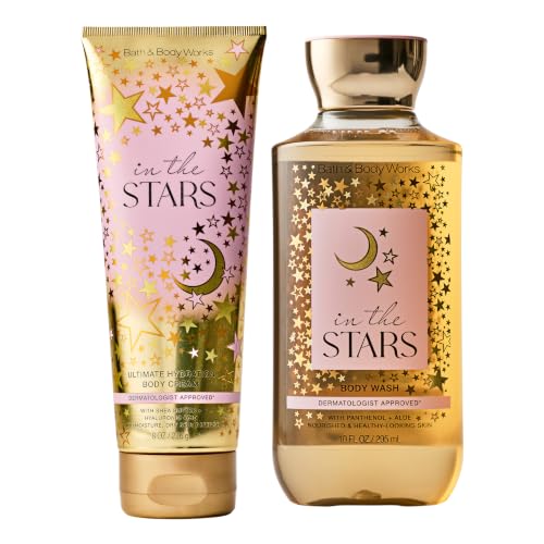 Bath & Body Works Body Wash and Body Cream Set, In the Stars Scent, 2 Pack - image 1
