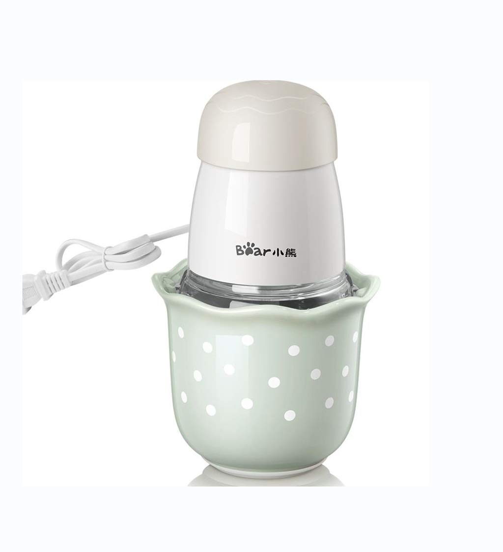 Suplemento Creativa Oso Alimentación Alimentación Infantil Bebé Alimentación Máquina Multifunción Automático Pequeña Máquina De Picar Carne Stir Puré De Frutas Grinder (Color : Green)
