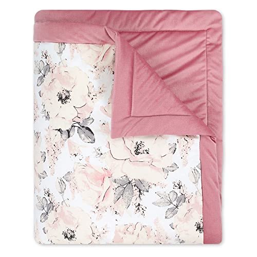 Tagesdecke Kinder Mädchen Handmade Bettüberwurf Velvet 140x220 cm - Kuscheldecke Baumwolle Kinderdecke für Einzelbett Kinderbett Tagesdecken Rosa - Image 4