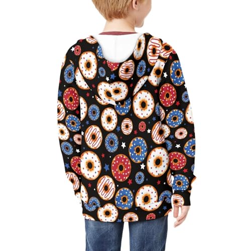 Hawapod Zip Up Hoodie Casual Long Sleeve Loose Outerwear Pockets Sweatshirt For Boys Girls 6-16 Years4