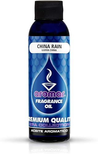AROMAR Aceite de fragancia premium, niebla de lluvia (lluvia de China) botellas de 4 onzas. Aromático de larga duración, aromaterapia fresca y