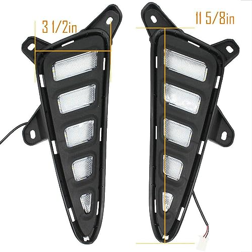 2Pcs 10W Led Day Running Lights 12V Luzes De Nevoeiro Dianteiras E Traseiras Com Sinais De Volta Ama