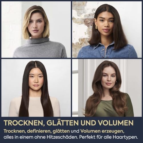 BaByliss Air Wand - Haartrockner, Glätteisen and Styler in einem, Blau – Ansicht 2