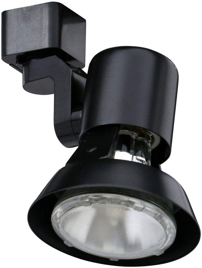 Lighting Group R531 BL Modern Track Light Head, Black Finish, White
