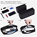 imComor Universal Electronics Accessories Case, 2-Pack Portable Soft Carrying Case Bag Wire Cable Organizer for Hard Drive, Power Adapter, Laptop Mouse, Cosmetics Kit, Small+Big-Black