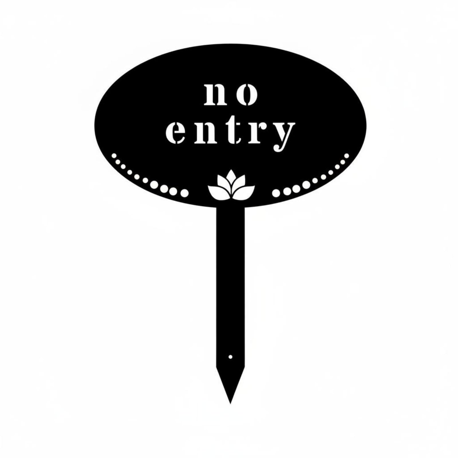 Wrought Iron Warning Sign Weather Resistant Pet Warning Lawn Sign No Soliciting Yard Stake Easy Installation Outdoor Signage, Tyqf245734 | Signs & Plaques | Supplies-image-7