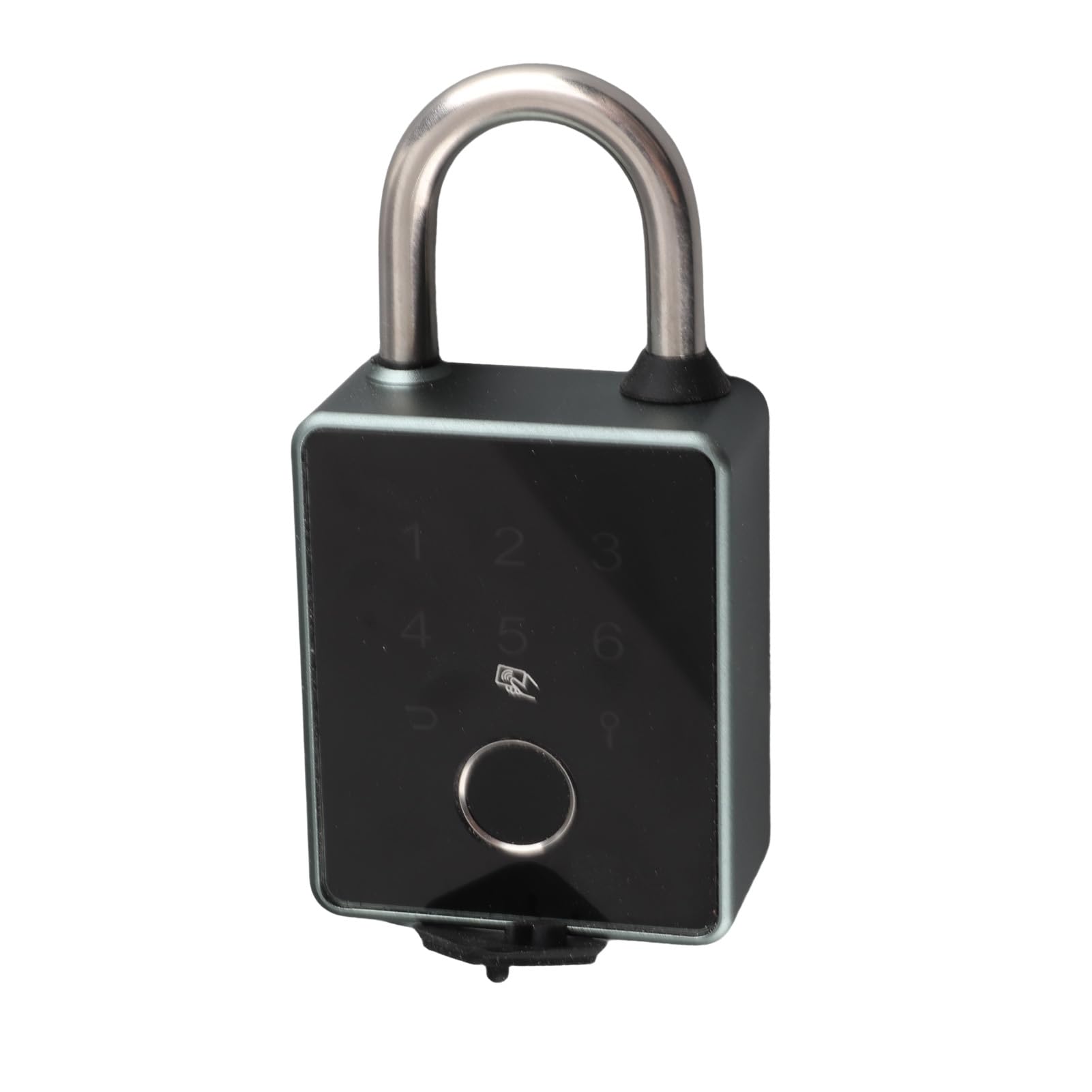Bediffer Candado Inteligente con Contraseña y Huella Dactilar, Cerradura sin Llave a Prueba de Robo para Taquilla Escolar de Puerta de Jardín, Aleación de Aluminio, IP65, 1