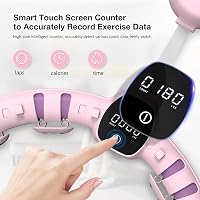 bubbacare Okos Hula Hopp Karika 16 Levehető Résszel - Digitális Kijelzős Fitness Abroncs Otthoni Edzéshez, Zsírégetéshez Nőknek és Férfiakna 4
