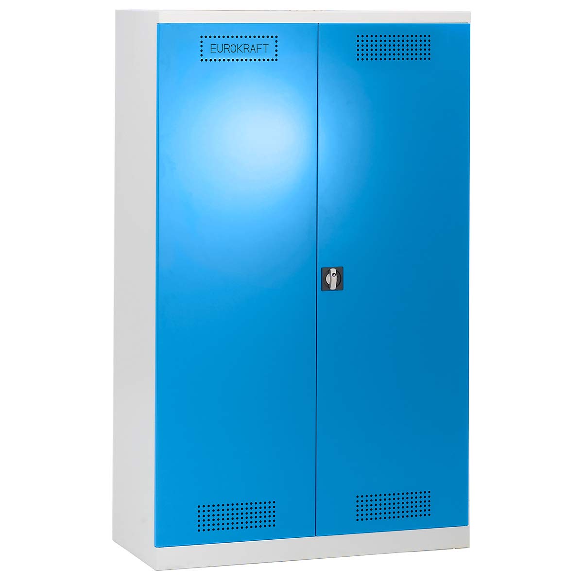 EUROKRAFT Pro | Armoire de sécurité | Avec 1 cuve de rétention et 3 tablettes de rétention, largeur 1200 mm