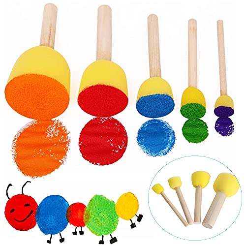 16 Pezzi Pennelli in Spugna Rotondi, Spugne di