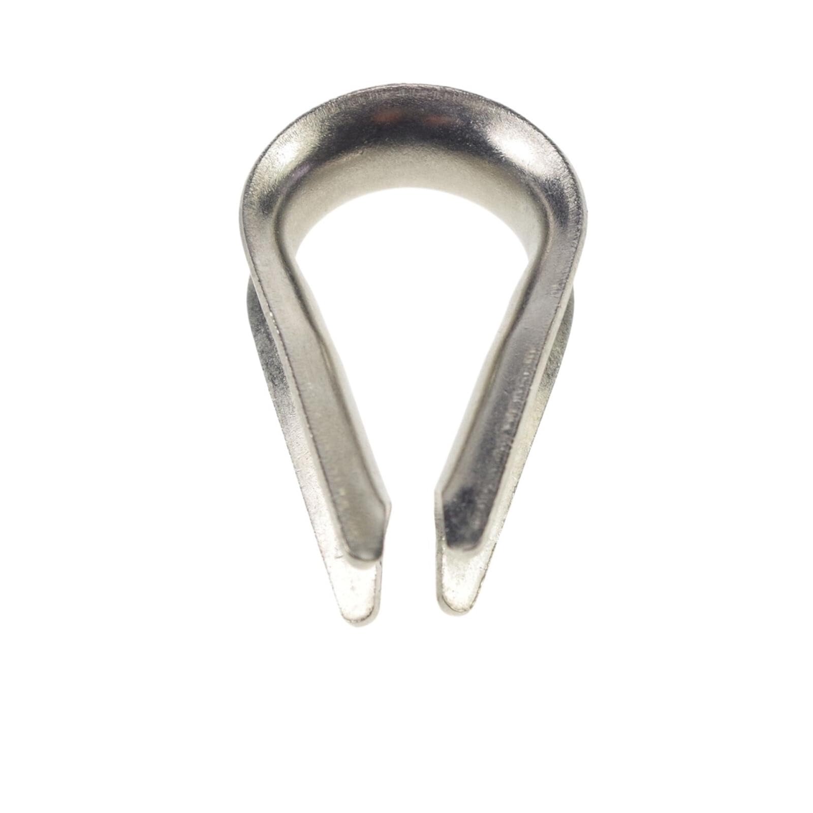 100 pezzi M2 M3 M4 M5 M6 M8 304 ditali anello morsetto cavo ditale zincato for fili in acciaio inossidabile corda Per Funi Metalliche(M8)
