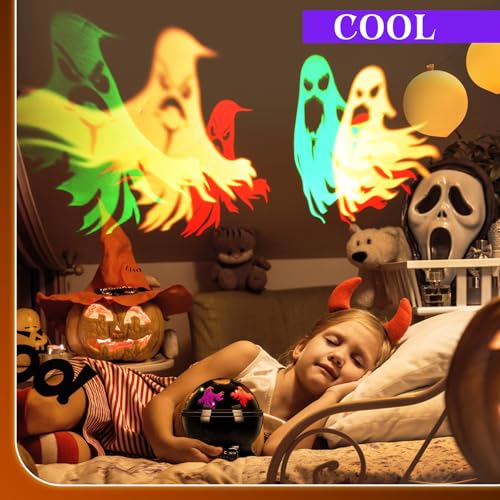 Rossesay XUU-ROSSESAY-1395 Halloween Projector Lights Indoor Halloween Scene Led Light Spooky Ghost Decorative Halloween Night Light Projector Lighting Projectors Lamp thumb #6