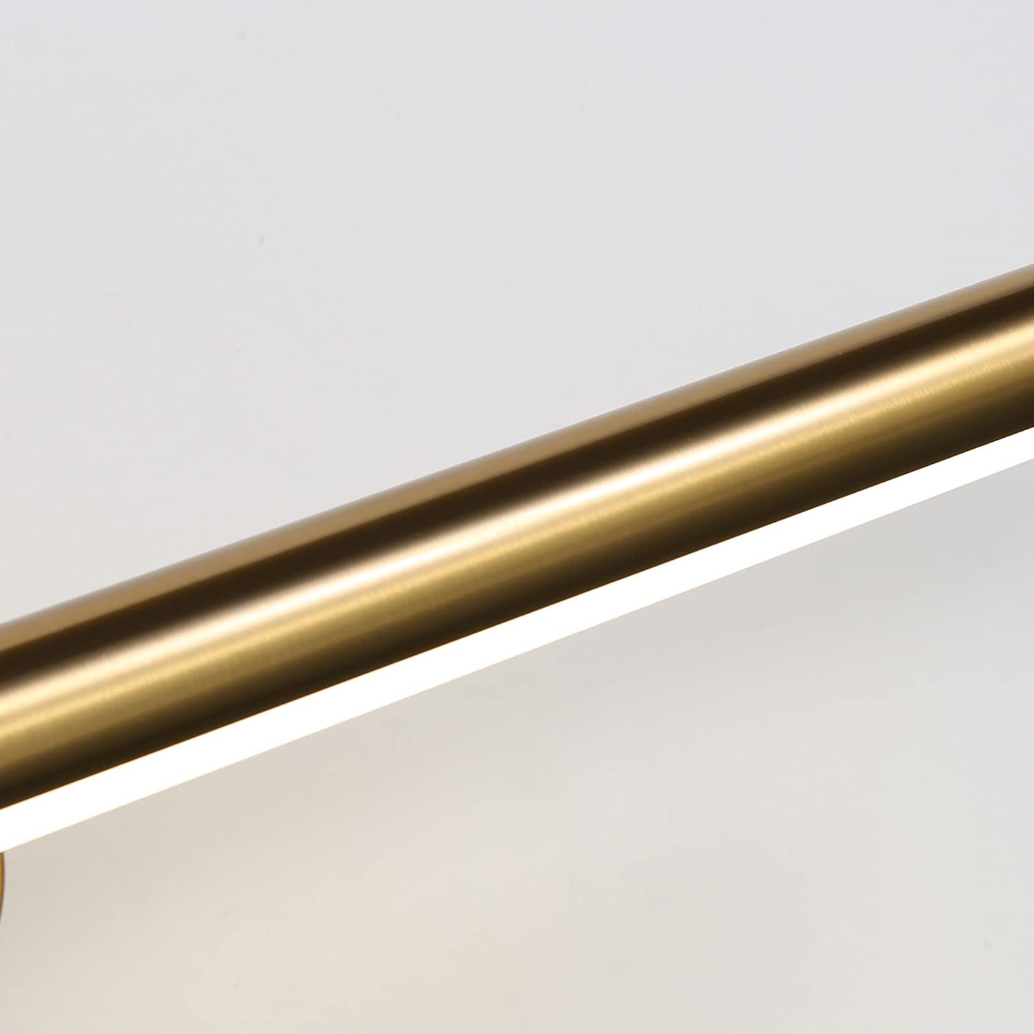 46CM Modern Spiegelleuchte Bad mit Schalter 8W - LED Wandlampe Waschtisch Wandleuchte Spiegelleuchten Badezimmer Spiegel Nachttisch Leselampen Bilderleuchte Lampe über Spiegel，Warmweiß Gold