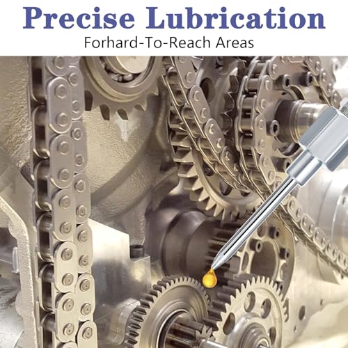 Ouligay 5 Stück Fett Injektornadel Tragbare Fettpresse Kupplung Kupplung für Kegel, Abnehmbare Fettnippel Grease Needle Schmiernippel Fettpresse für Alle Arten