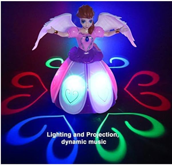 Image of LED Flashing Light and Music Toys for Kids 1+ to 5+ Year | Babies Real Actions Best Birthday Christmas Gift Indoor Fun Activities (Angle Girl)
