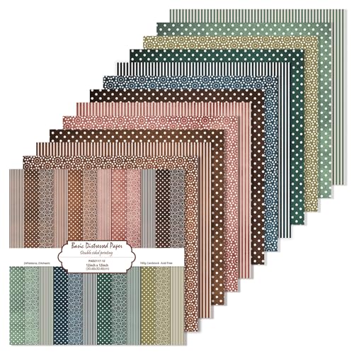 Papier de scrapbooking bohème 30,5x30,5 cm papier de fond pour fournitures de journal