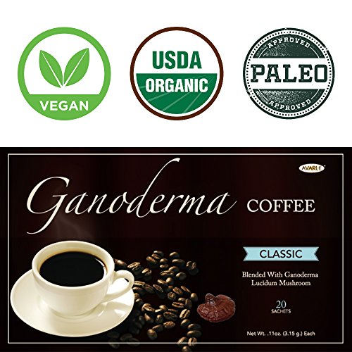 Avarle Classic Healthy Black Coffee With Ganoderma - 20 Sachets #TOP1