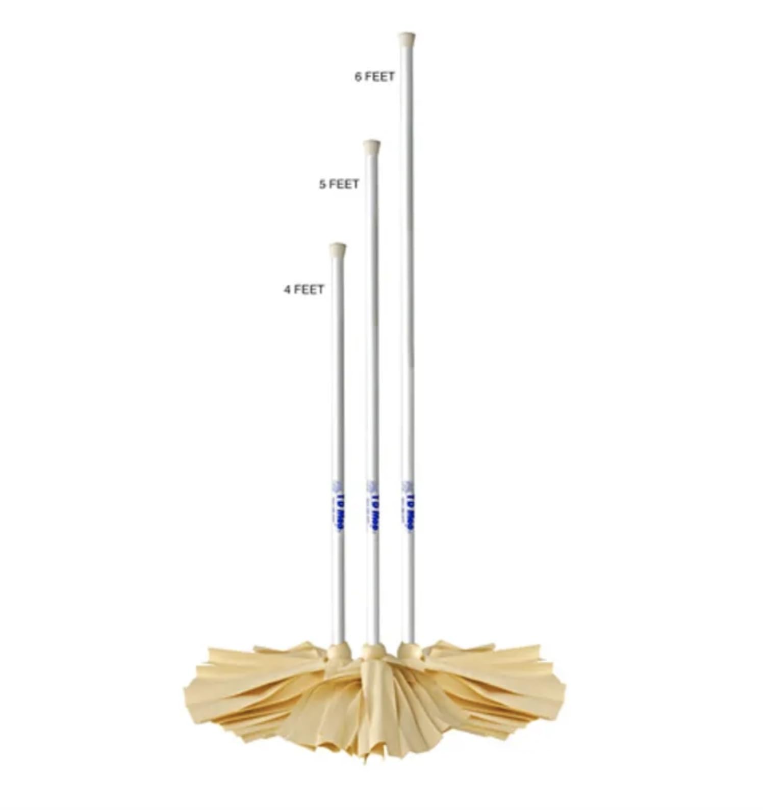 TD Mop Double White Deluxe Chamois Mop - Double Materal - Absorbent Mop (6 ft)