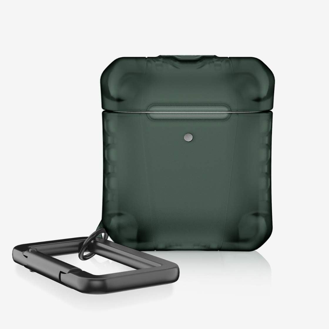 ITSKINS Spectrum Frost for AirPods, Shockproof Protective Case Compatible with Apple AirPods, Supports Wireless Charging, Front LED Visible - Light Blue