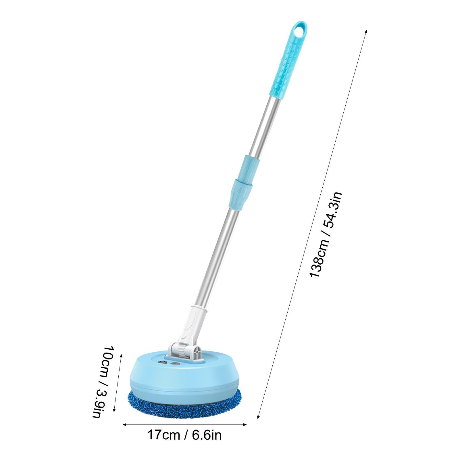 Fuerador de baldosas inalámbricas, Cepillo de fregado eléctrico Mango Largo | Cleaner de fregado de bañera de holeta pesada para baldosas, piso, ventana