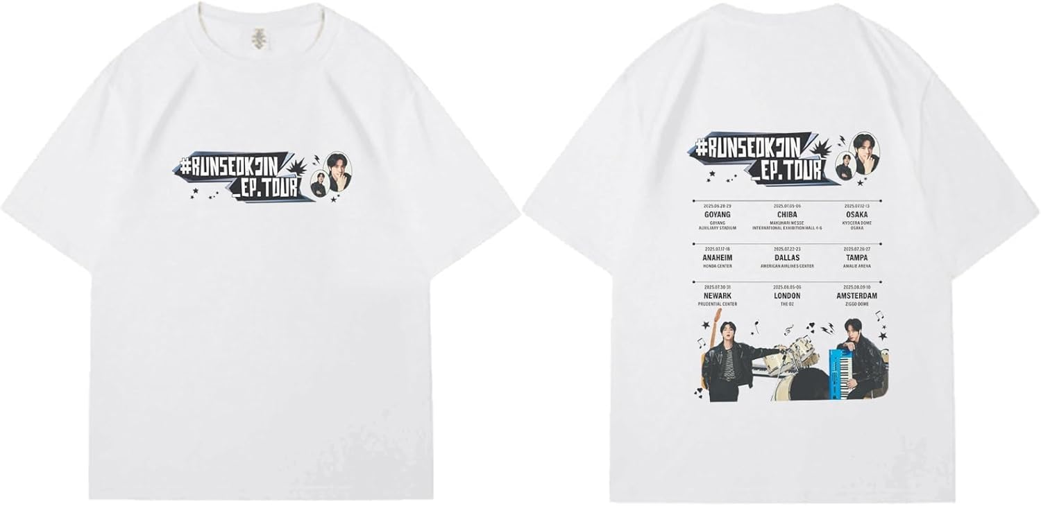 RUNSEOKJIN-EP.Tour T-Shirts 2025 World Tour T-Shirts for Men
