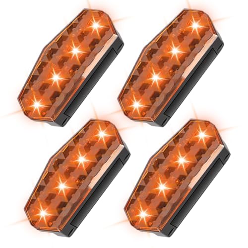 Luces estroboscópicas de alta luminosidad con 4 lámparas inalámbricas para coche y moto 1