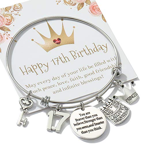Image of Silver /14k Gold Plated Birthday Bracelet, Natural Healing Crystal Bracelet Gifts for Her Birthday for Daughter Granddaughter Friends Mom Grandma Sister