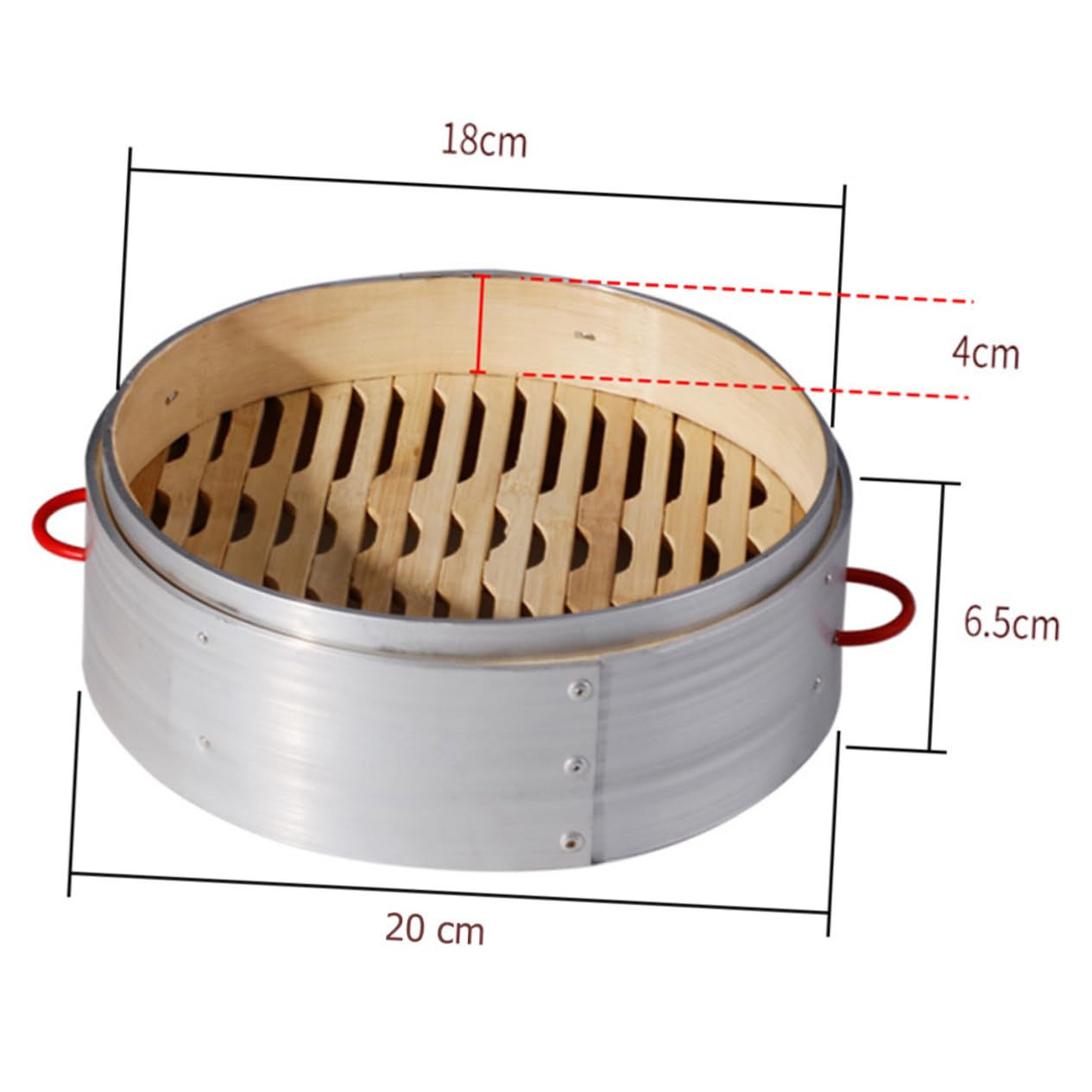 BRIGHTFUFU 1Set with Double Handles Covered Food for Dumplings Vegetables Kitchen Accessory for Home Restaurant Cooking